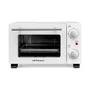Orbegozo HO 975 Horno Eléctrico de Sobremesa, 800 W, Capacidad 10 Litros, Puerta con Doble Cristal, Temporizador 30 Min, Color Blanco, Ideal para Asar, Gratinar y Tostar